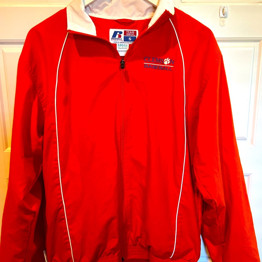 Clemson Tigers Baseball Adult Small Russell Athletic Windbreaker